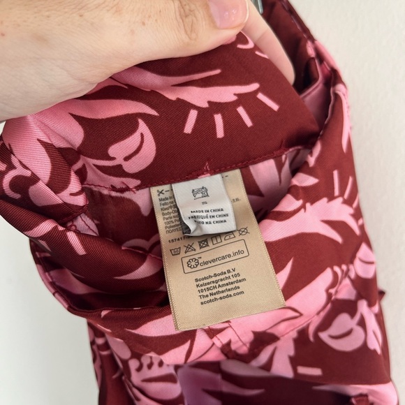 SCOTCH & SODA Red Printed Pants Size Small - Picture 10 of 13